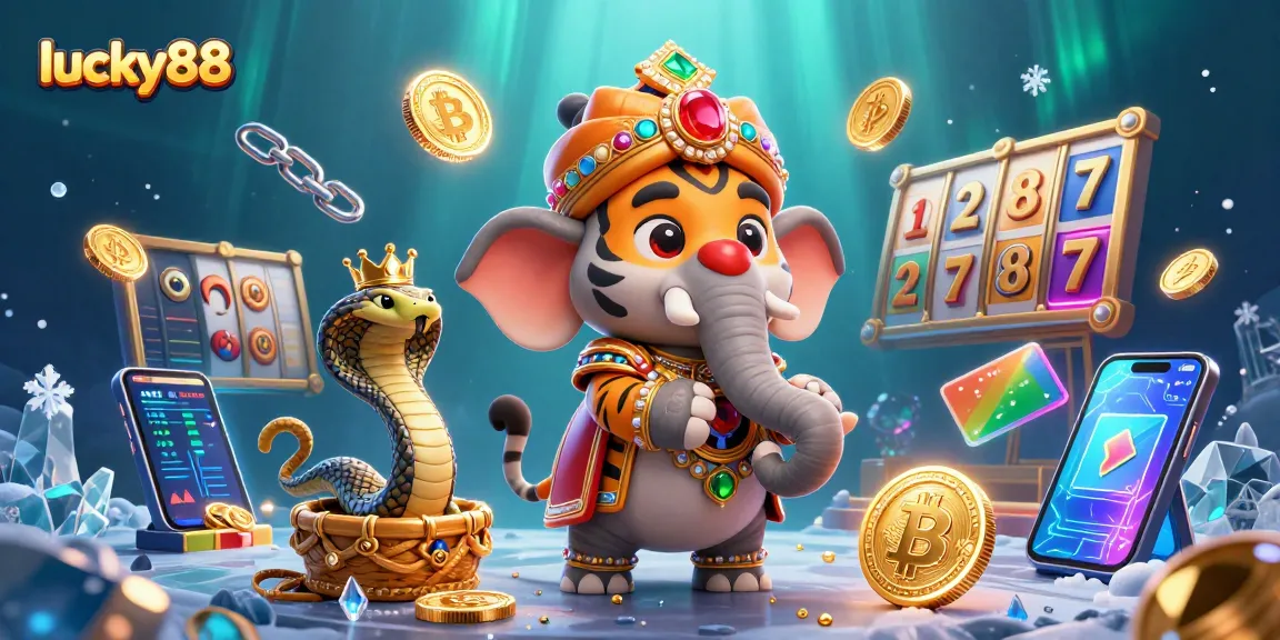Experience thrilling wins with lucky88 in a vibrant 3D digital casino scene featuring immersive characters.