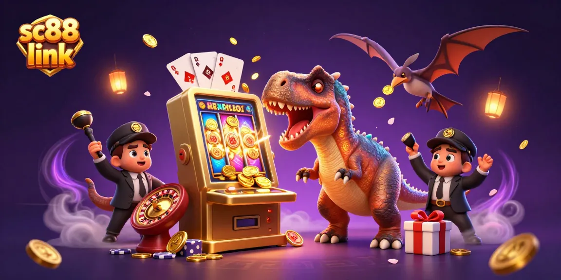 Experience the excitement with sc88 link as characters engage in dynamic casino action!