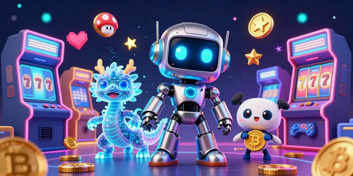 Engage with Nhà cái MM88 in a vibrant 3D casino scene featuring a cyberpunk robot and AI dragon.