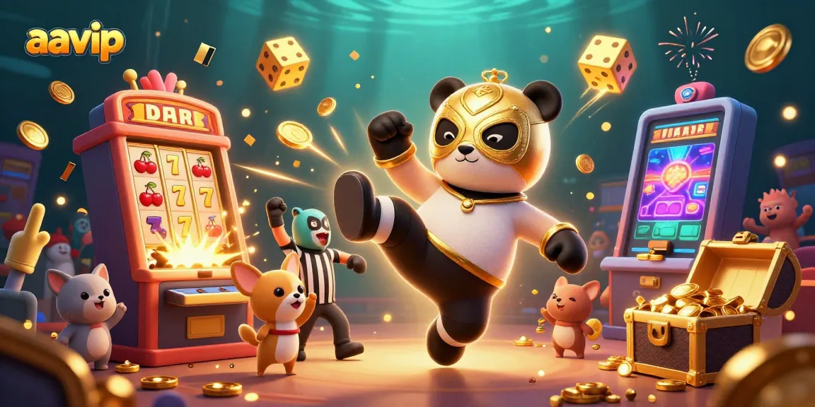 Experience thrilling wins at AAVIP with exciting slots and vibrant gameplay illustrated in a captivating scene.