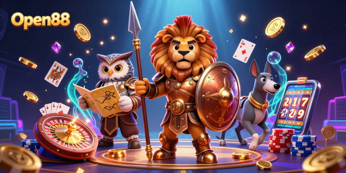 Experience thrilling gameplay at Open88 with vibrant casino elements illustrating excitement and winning opportunities.