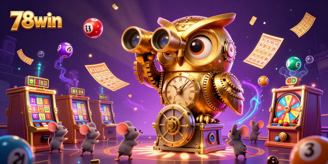 Experience exciting slot gameplay at 78win with colorful elements and engaging characters in a vibrant casino scene.