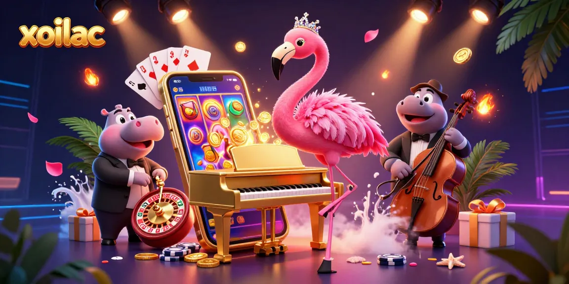 Experience immersive gambling excitement with the xoilac casino scene featuring vibrant characters and dynamic games.