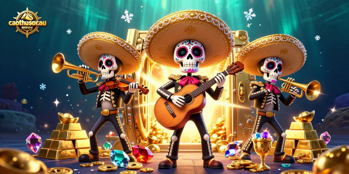 Engage in exciting lottery predictions with caothusoicau's vibrant 3D mariachi scene.