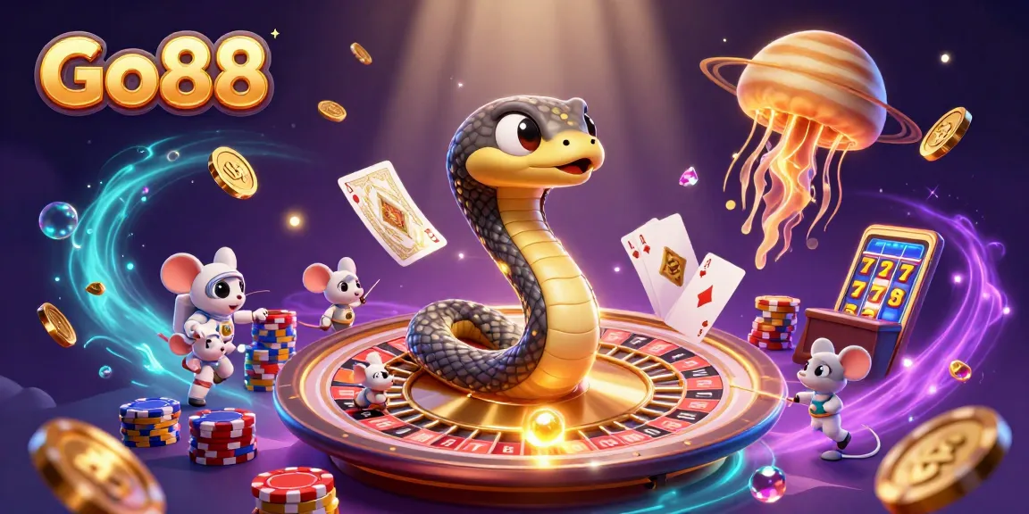 Join the cosmic fun at Go88 with a Saturn-themed roulette game and adventurous astronauts!
