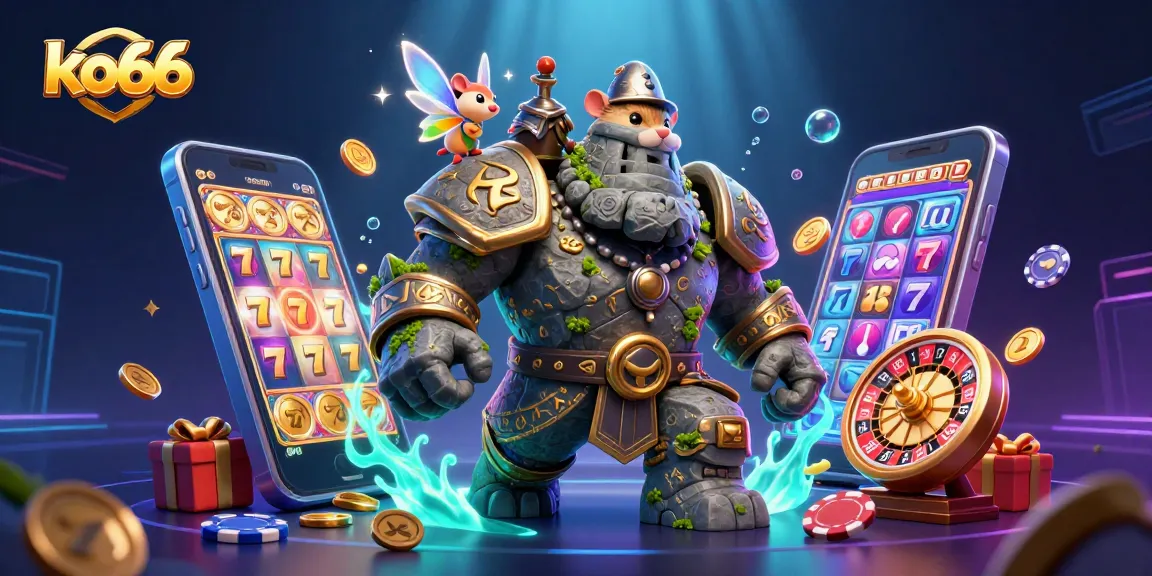 Spin the reels of ko66 while a brave hamster knight and magical fairy enchant the scene.