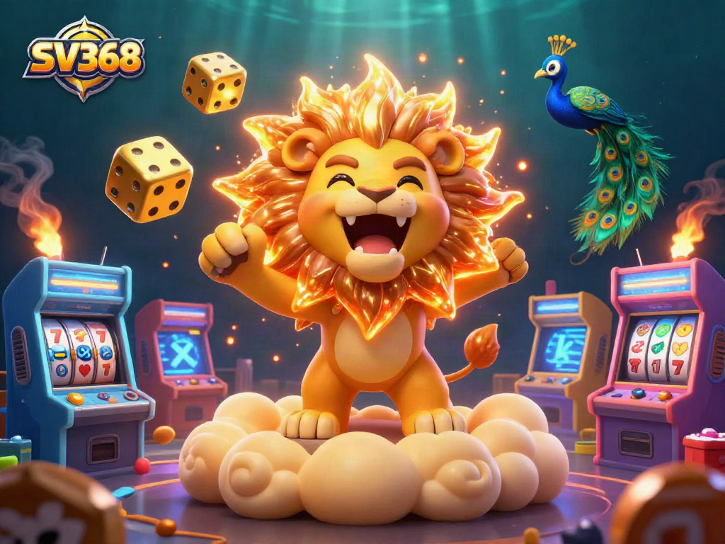 Experience thrilling slots with SV368 featuring dazzling characters and games lighting up the casino.