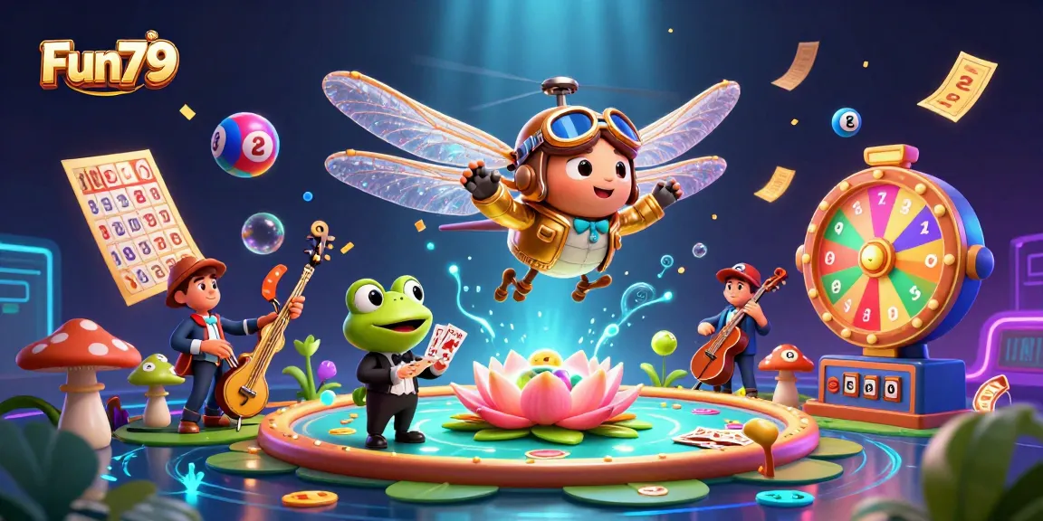 Experience excitement at Fun79's casino with vibrant scenes of winning big!