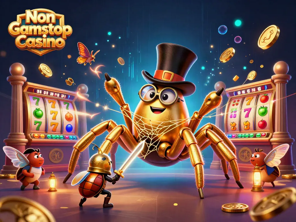 Experience the excitement at Non Gamstop Casino with vibrant characters and dynamic gaming elements.