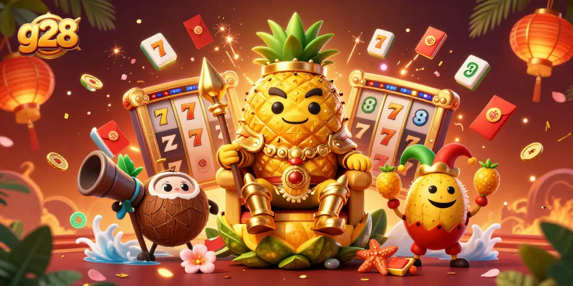 Experience thrilling wins at g28 with vibrant casino characters and exciting slot action.