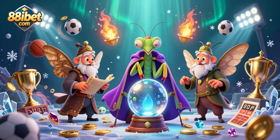 Experience magic at 88ibet com with a vibrant fortune teller scene filled with sports excitement.