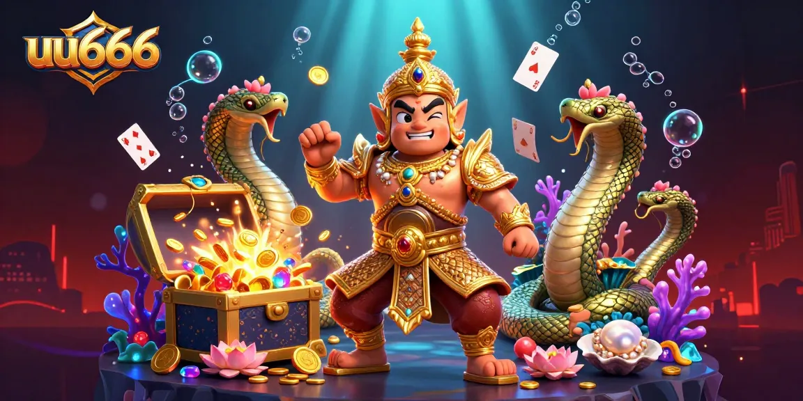 Experience the thrill of uu666 with vibrant casino elements in a captivating underwater scene.