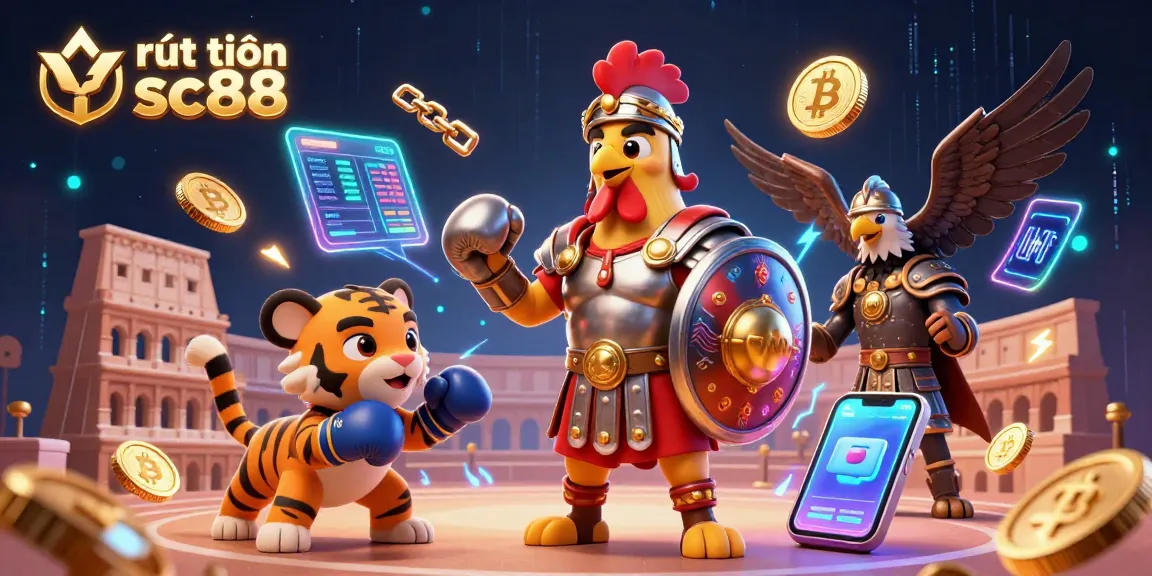Experience the thrill of rút tiền sc88 with dynamic characters in an electrifying casino scene.