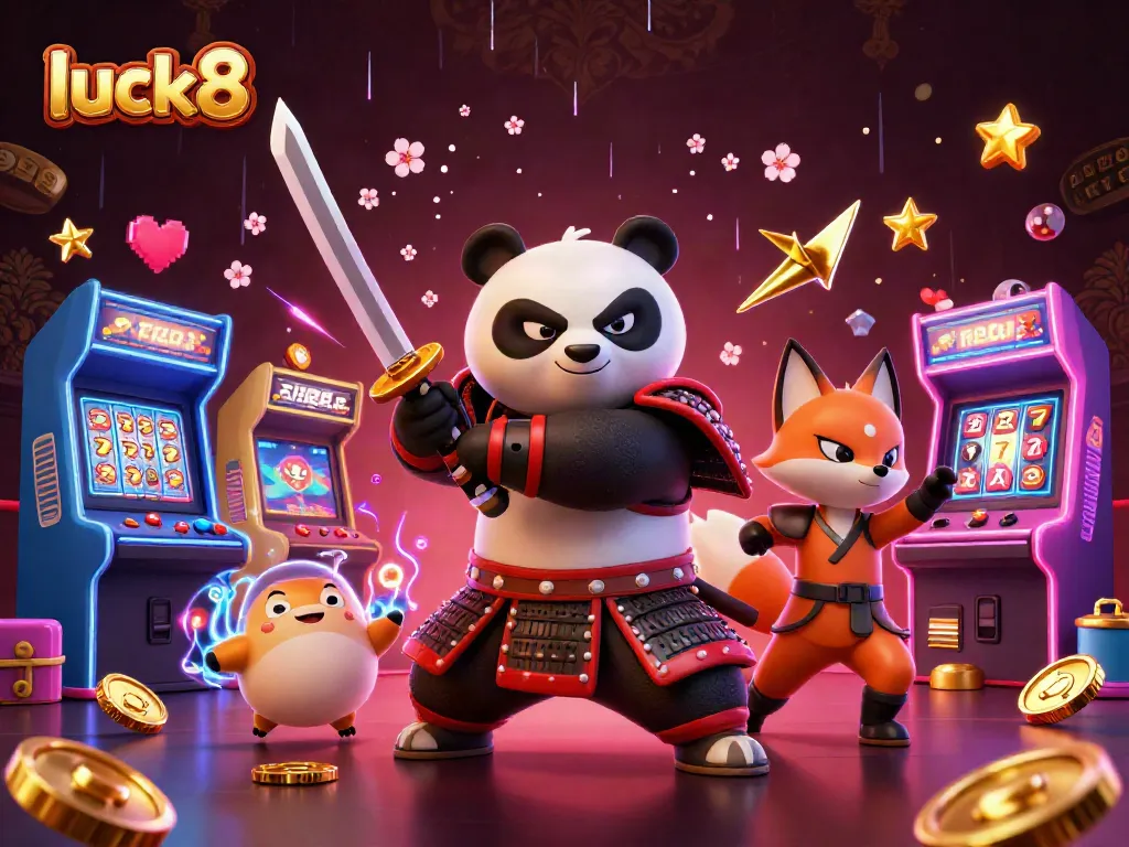 Engage in thrilling gaming at luck8 with unique 3D characters and vibrant casino elements.