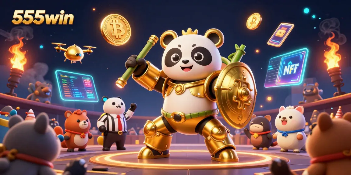 Experience 555win excitement with 3D gambling-themed illustration showcasing dynamic casino action.
