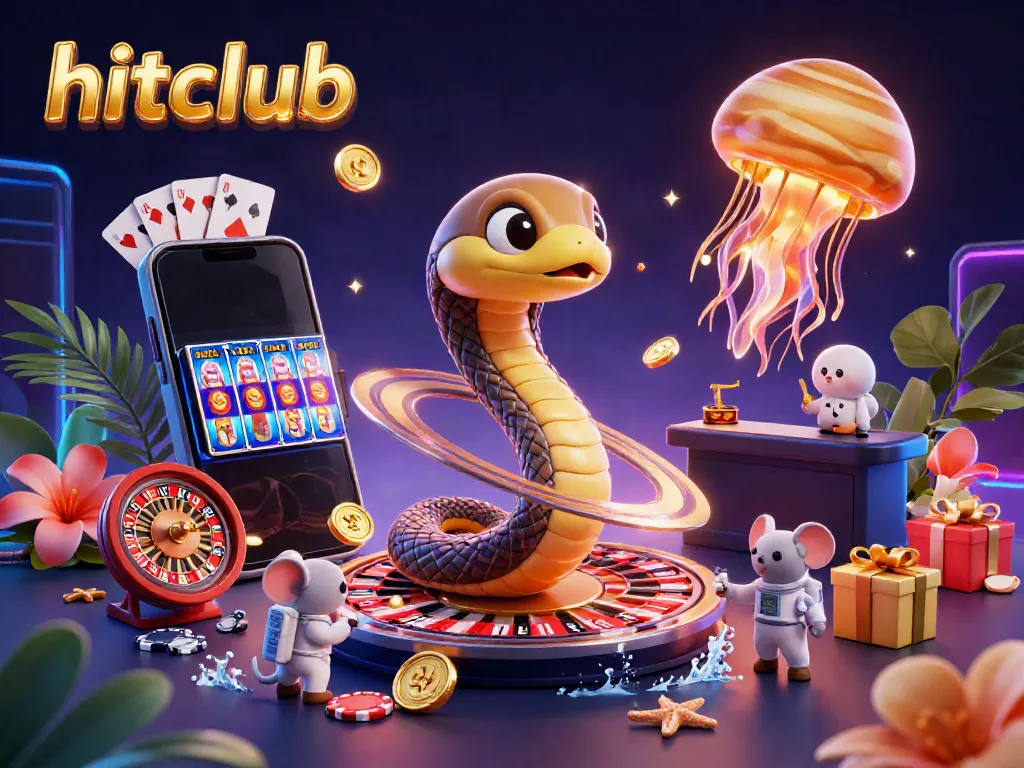 Engage in spectacular gaming with hitclub's cosmic roulette and vibrant slot adventures.