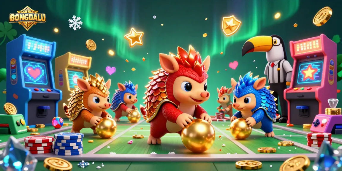 BONGDALU reveals thrilling sports betting excitement with pangolins in an engaging casino scene.