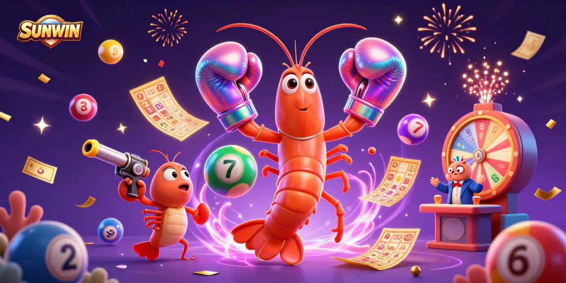 SUNWIN offers exciting lottery action with colorful bouncing balls and dynamic prizes.