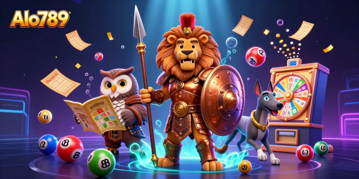 Alo789 enhancing the gaming experience with colorful elements and vibrant characters in a high-energy atmosphere.