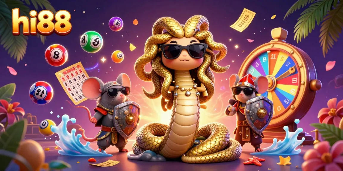 Engage with hi88's lively casino atmosphere featuring dynamic lottery elements in a vibrant setting.