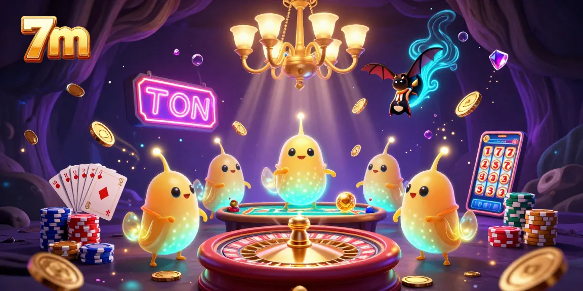 Engage in lively casino action with 7m while glowworms illuminate the atmosphere.