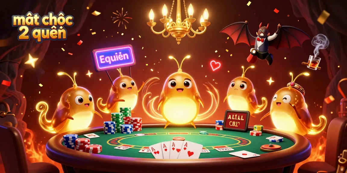 Engage in intense gameplay with mạt chược 2 người as colorful glowworms light up the casino atmosphere.