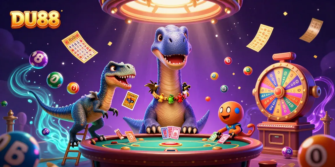 Experience winning moments at DU88 with vibrant casino elements in an immersive 3D scene.