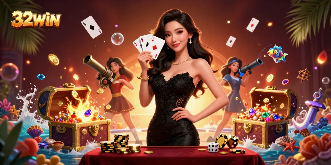 Experience the thrill at 32WIN Casino with vibrant casino graphics and action-packed gameplay.