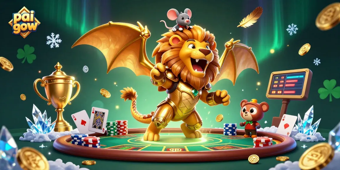 Pai Gow game illustration showcasing strategic gameplay elements and vibrant casino features.