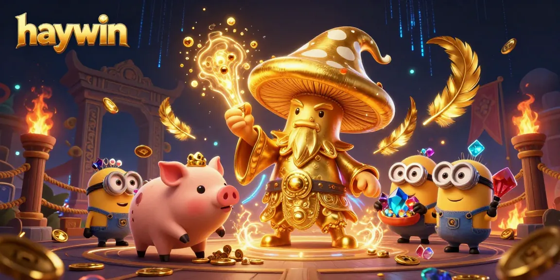 Chơi game haywin với trải nghiệm huyền bí từ pháp sư nấm vàng và những kho tàng châu báu.