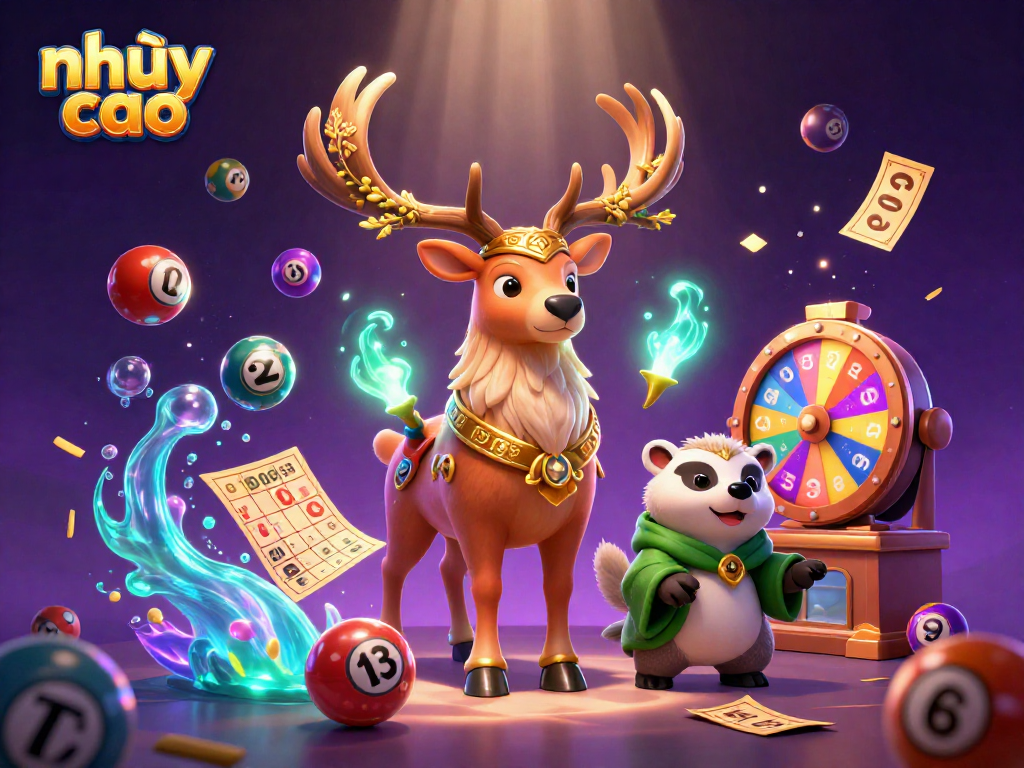 Experience the thrill of nhảy cao with colorful elements illuminating a vibrant gaming scene.