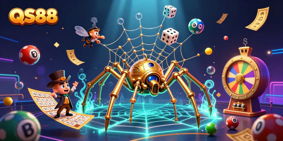 Experience thrilling gameplay at QS88 with colorful lottery elements and a unique steampunk motif.