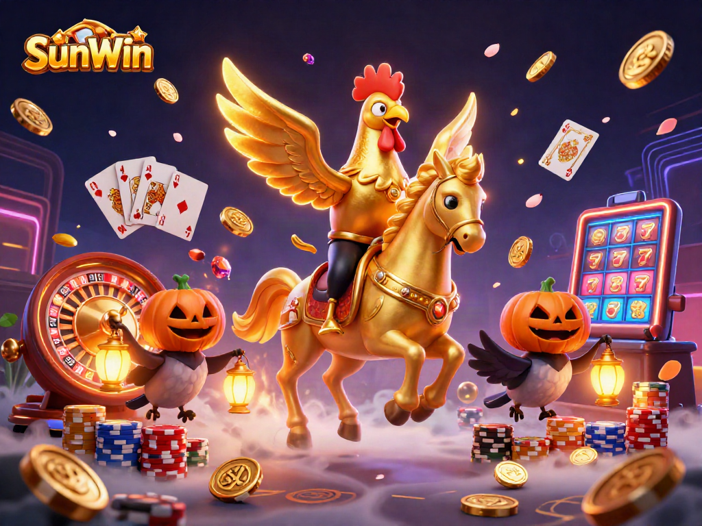 Experience thrilling gameplay with SunWin's vibrant slot machines and golden treasures.