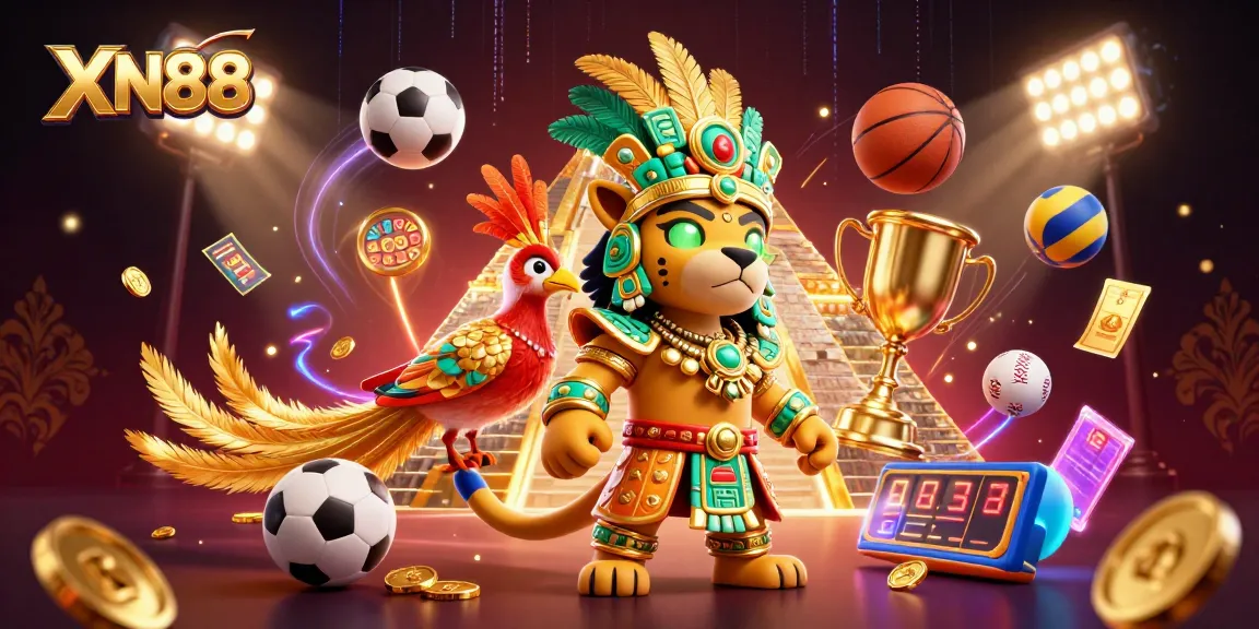 Engage with XN88's vibrant 3D casino world, featuring exciting sports betting elements.
